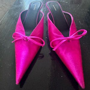 Balenciaga satin Knife mule